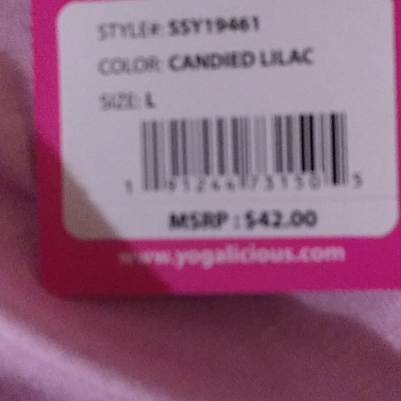 🆓🌠MSRP $42 Yogalicious Candied Lilac Large - Picture 15 of 16